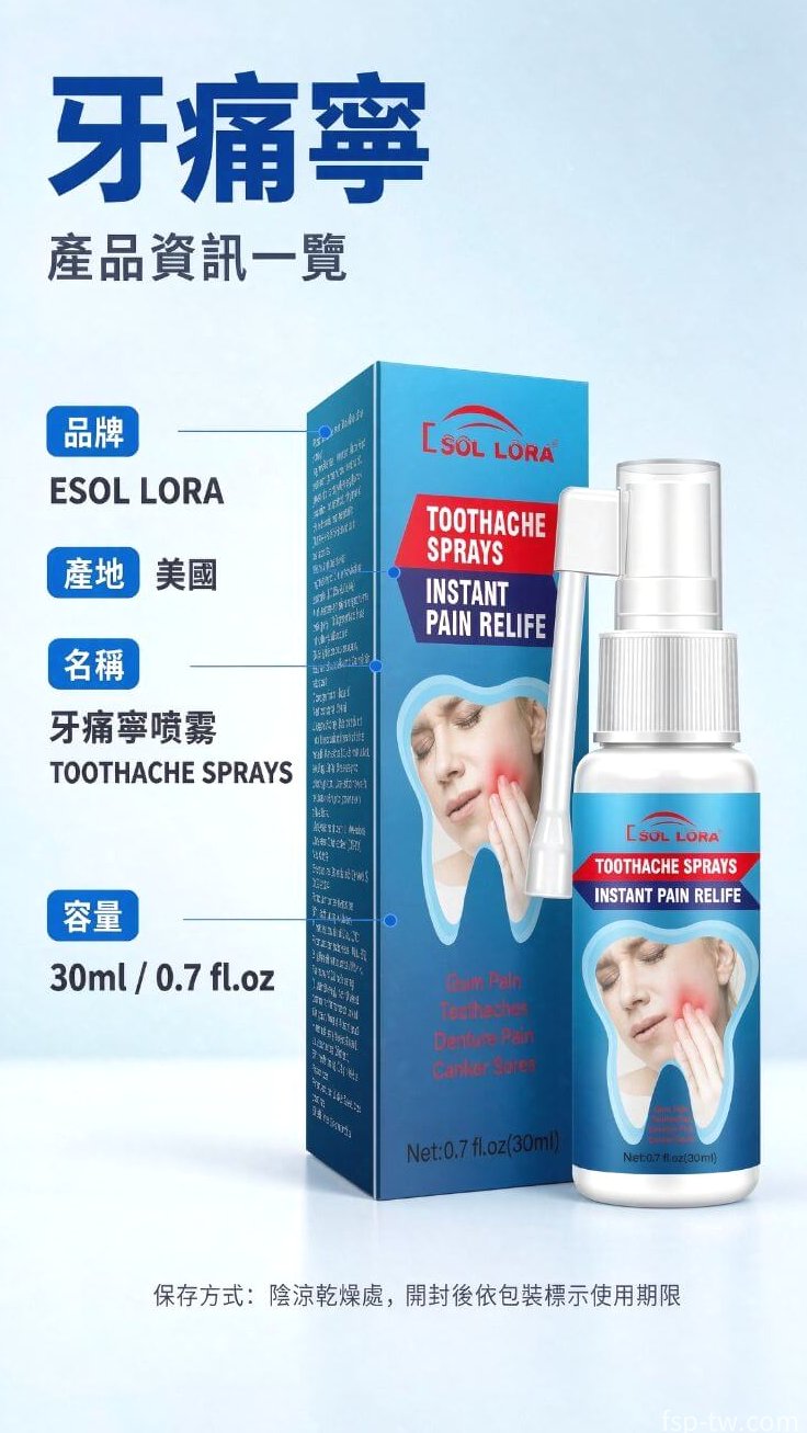 牙痛寧_產品規格 一目了然